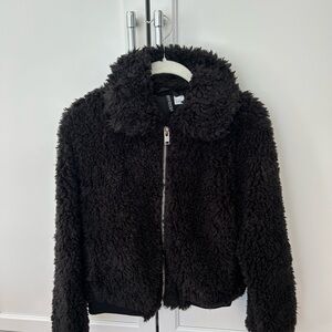 H&M Divided Charcoal Fleece Jacket